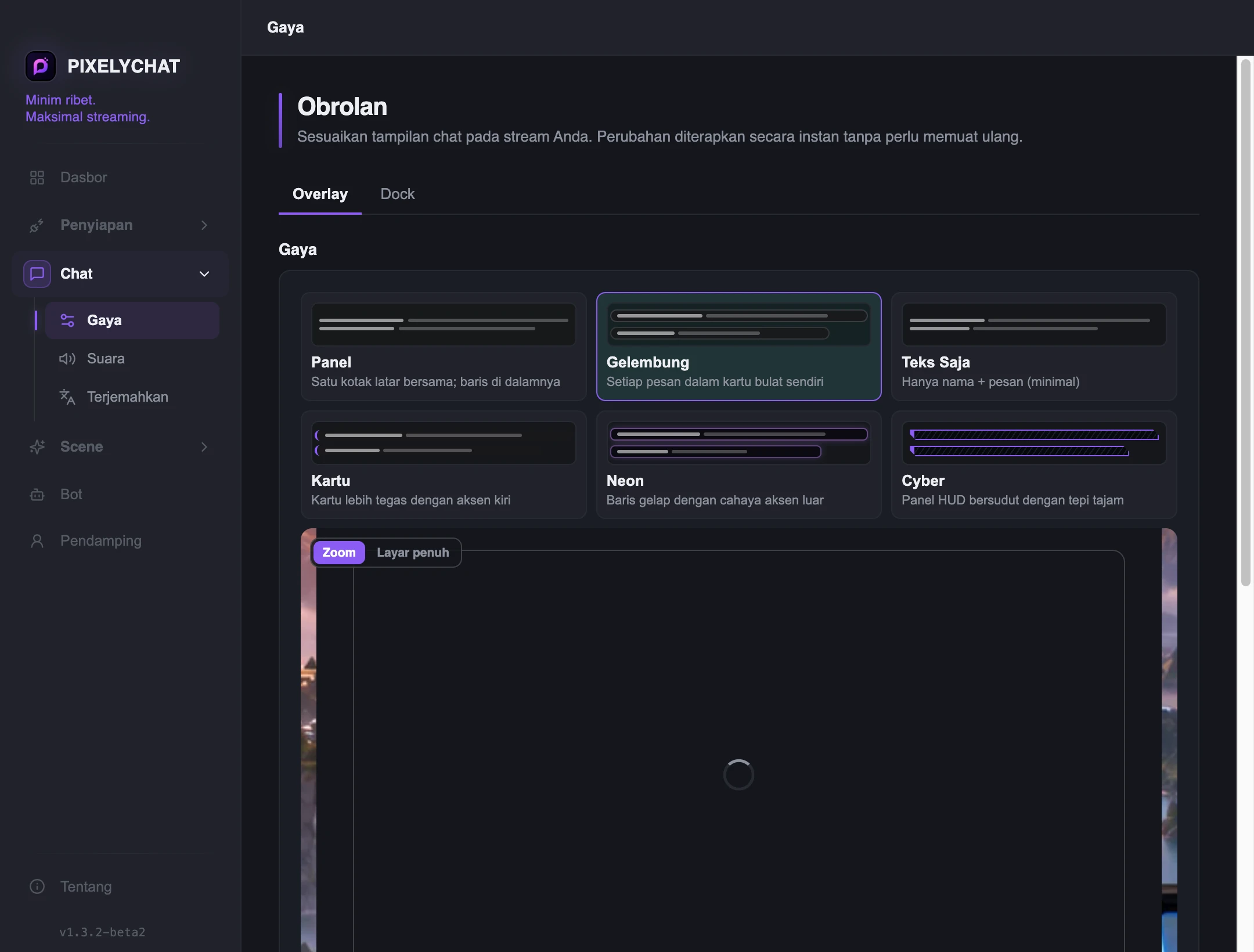 Editor Overlay Chat