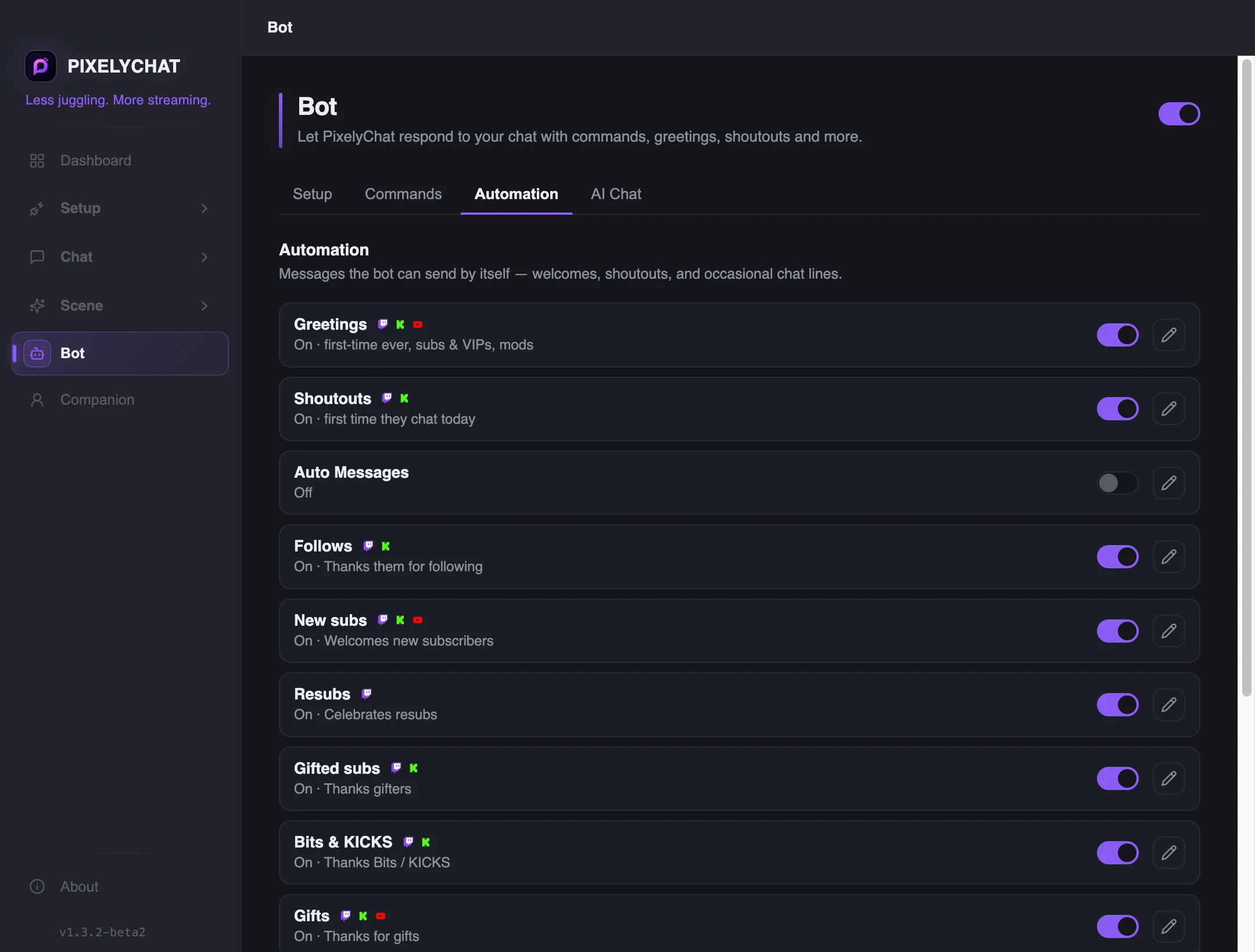 Bot automation