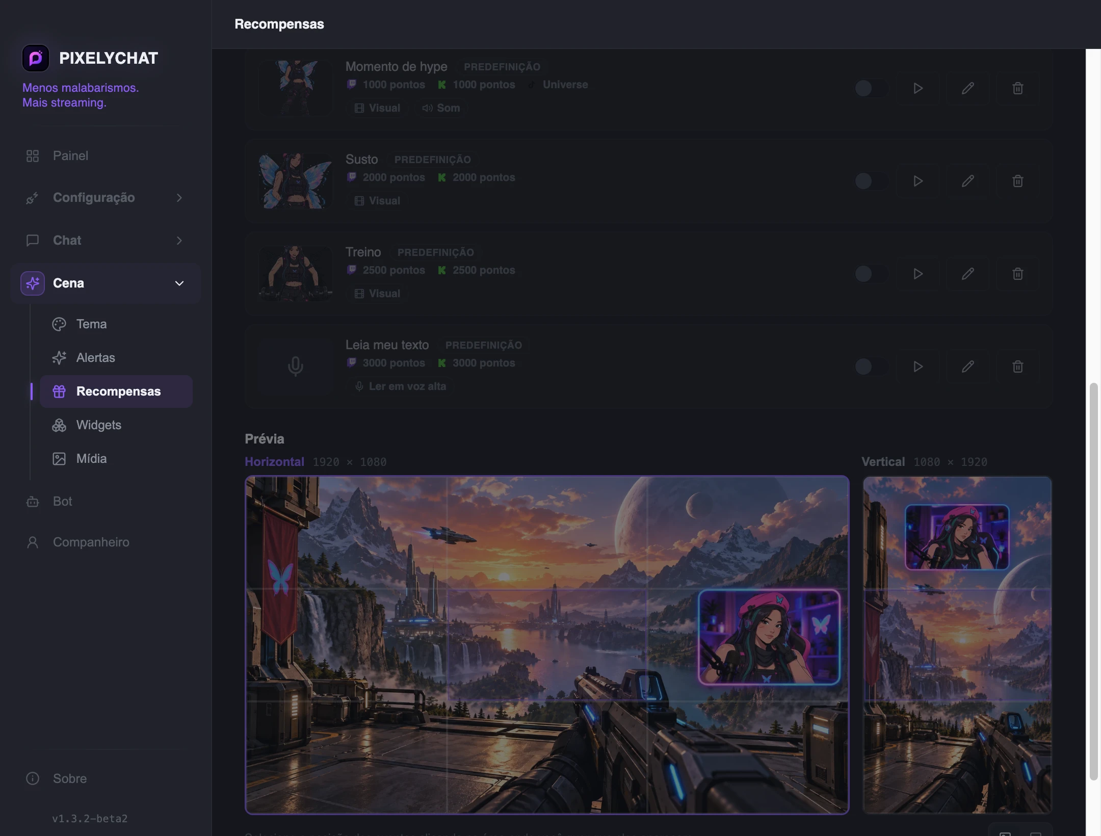 Editor de Recompensas